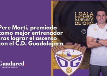 Pere Martí, elegido mejor entrenador del Grupo 5 de Segunda Federación por su ascenso con el C.D. Guadalajara