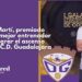 Pere Martí, elegido mejor entrenador del Grupo 5 de Segunda Federación por su ascenso con el C.D. Guadalajara