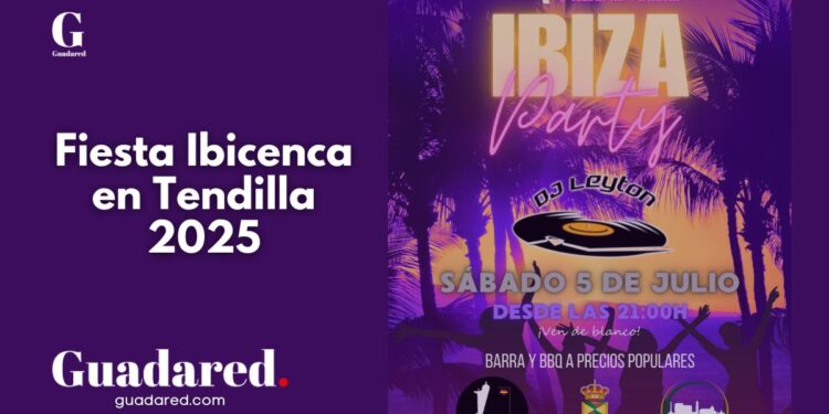 Fiesta Ibicenca en Tendilla 2025: música, barbacoa y DJ en la piscina municipal