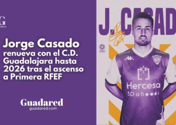 Jorge Casado renueva con el C.D. Guadalajara hasta 2026 tras el ascenso a Primera RFEF