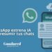 WhatsApp lanza resúmenes con IA: nueva función para leer chats sin perder tiempo