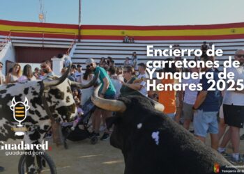 Éxito de participación infantil en el tradicional encierro de carretones de Yunquera de Henares