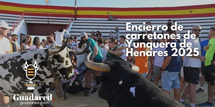 Éxito de participación infantil en el tradicional encierro de carretones de Yunquera de Henares