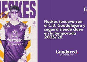 Neskes renueva con el C.D. Guadalajara y seguirá siendo clave en la temporada 2025/26