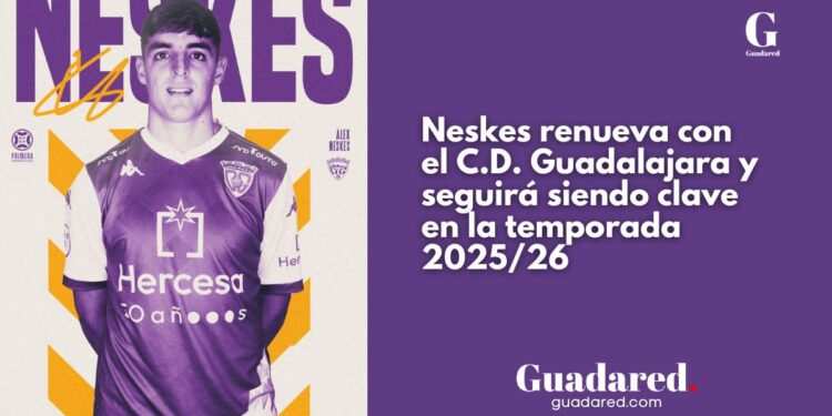 Neskes renueva con el C.D. Guadalajara y seguirá siendo clave en la temporada 2025/26