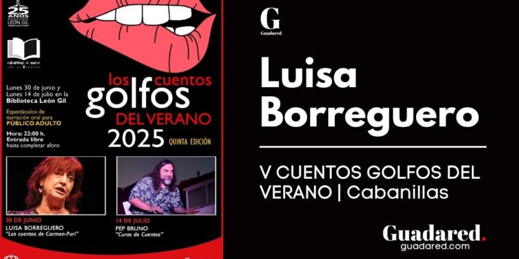 Luisa Borreguero inaugura los V CUENTOS GOLFOS DEL VERANO en Cabanillas con una sesión para adultos