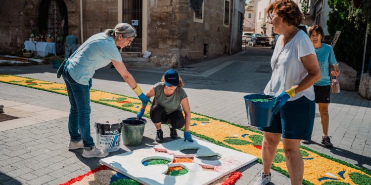 Corpus Christi 2025 en Almonacid de Zorita: tradición, arte efímero y emoción en Guadalajara