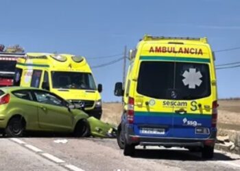 Accidente en la N-211 en Morenilla (Guadalajara): cuatro heridos, uno grave trasladado en helicóptero