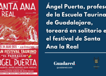 Ángel Puerta, profesor de la Escuela Taurina de Guadalajara, toreará en solitario en el festival de Santa Ana la Real