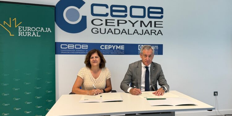 Eurocaja Rural y CEOE-CEPYME Guadalajara refuerzan su compromiso con la economía y el tejido empresarial alcarreño