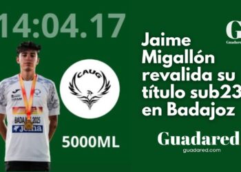 Jaime Migallón gana su tercer oro Sub23 en 5.000 metros en Badajoz y suma su octavo título nacional