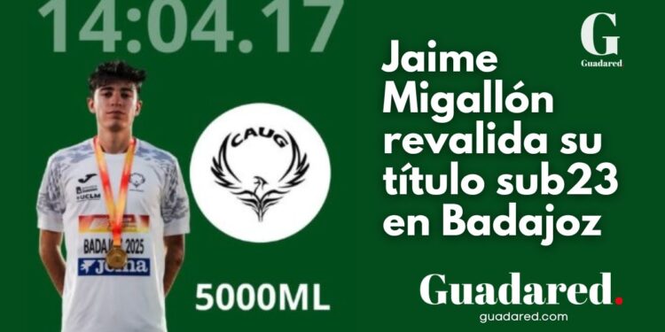 Jaime Migallón gana su tercer oro Sub23 en 5.000 metros en Badajoz y suma su octavo título nacional