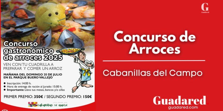 Cabanillas del Campo celebra su Concurso Gastronómico de Arroces el 20 de julio en el Parque Buero Vallejo