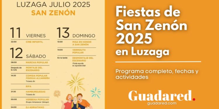 Fiestas de San Zenón 2025 en Luzaga: programa completo, fechas y actividades
