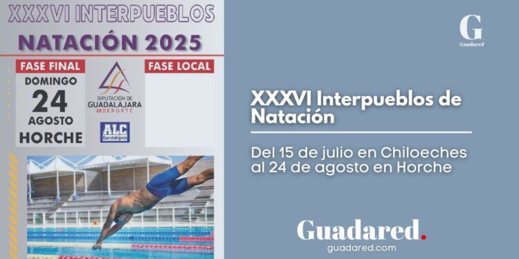 XXXVI Interpueblos de Natación: Chiloeches da el pistoletazo de salida el 15 de julio y la final será en Horche el 24 de agosto