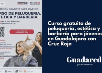 Curso gratuito de peluquería, estética y barbería para jóvenes en Guadalajara con Cruz Roja