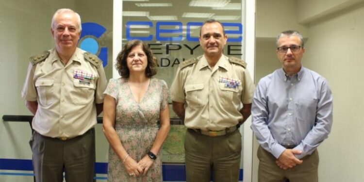Primer encuentro entre la presidenta de CEOE-CEPYME Guadalajara y el nuevo subdelegado de Defensa en Guadalajara