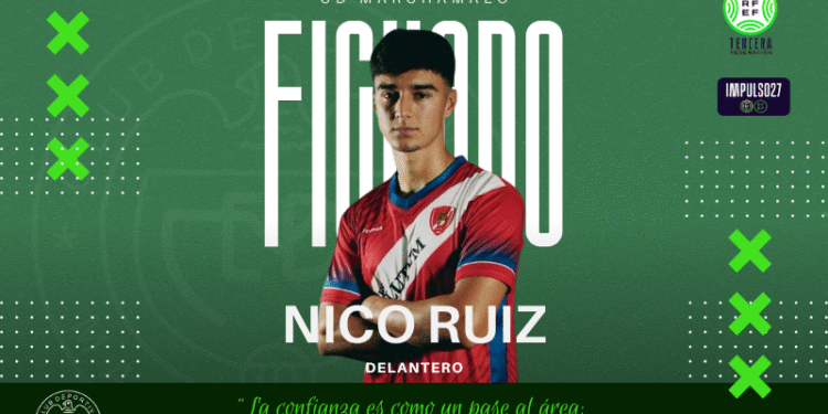 Nico Ruiz refuerza el ataque del CD Marchamalo con juventud y hambre de gol