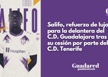 Salifo, refuerzo de lujo para la delantera del C.D. Guadalajara tras su cesión por parte del C.D. Tenerife
