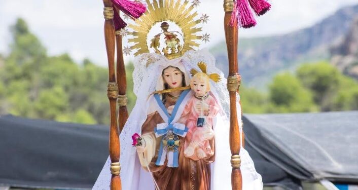 Procesión Marinera en el embalse de Bolarque honra a la Virgen del Carmen en Almonacid de Zorita (Guadalajara)
