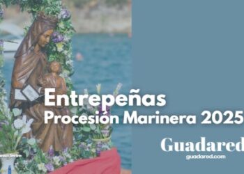 La tradicional Procesión Marinera en Honor a la Virgen del Carmen reúne a 500 personas en el embalse de Entrepeñas