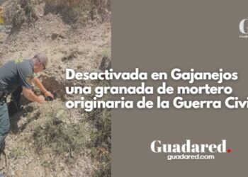 Desactivada una granada de mortero de la Guerra Civil en Gajanejos tras ser hallada en una vivienda