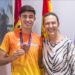 La alcaldesa de Guadalajara recibe a Jaime Migallón tras su bronce en el Europeo de atletismo en Bergen