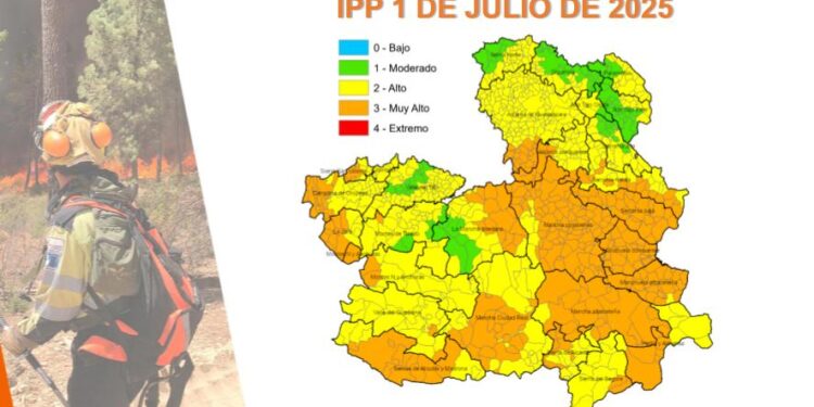 Desciende el índice de propagación de incendios en Castilla-La Mancha, pero el riesgo sigue siendo alto
