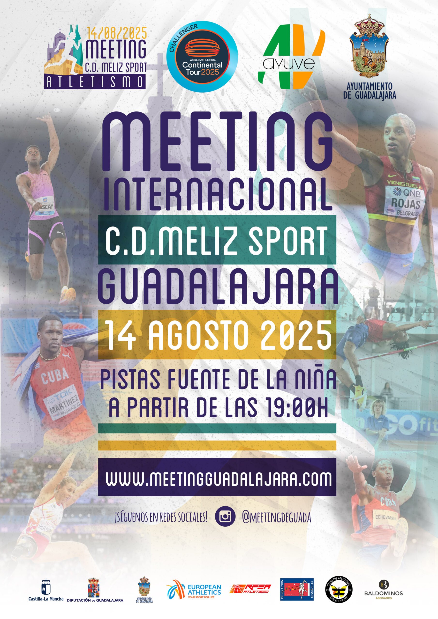 El Club Deportivo Meliz Sport impulsa el Meeting Internacional de Guadalajara: la gran cita del atletismo y los saltos en España