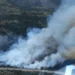 Incendio forestal en La Huerce (Guadalajara) obliga a cortar la CM-1006 por humo intenso