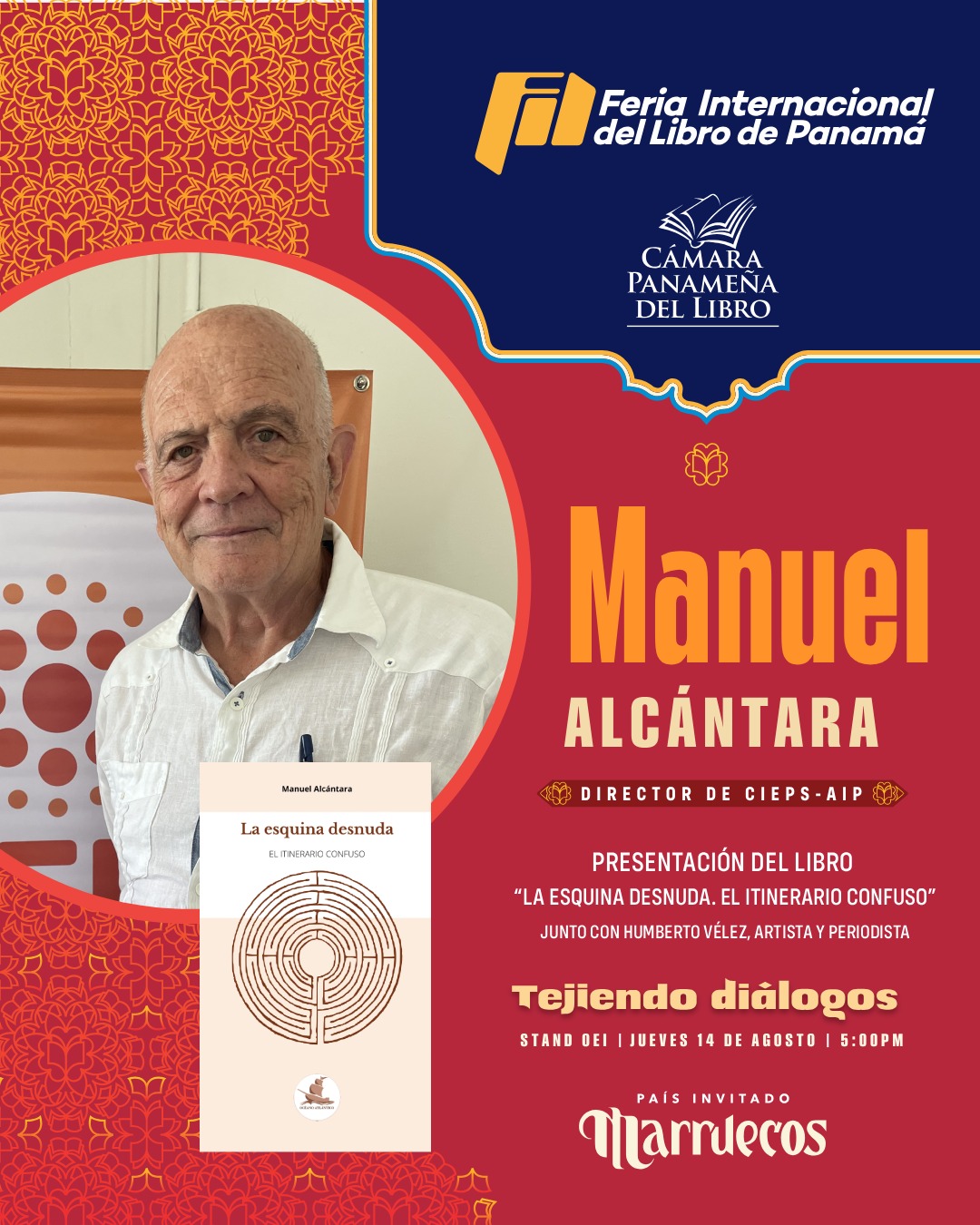 Océano Atlántico Editores regresa a Panamá: presentación de «La Esquina desnuda. Itinerario Confuso»