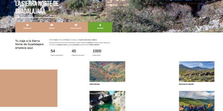 Nuevo portal web de la Asociación de Turismo Rural Sierra Norte de Guadalajara impulsa el turismo responsable