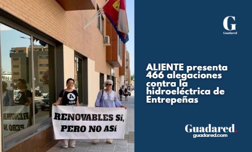 ALIENTE presenta 466 alegaciones contra la central hidroeléctrica de bombeo en Entrepeñas, Guadalajara