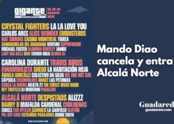 Cambio en Festival Gigante 2025: Alcalá Norte sustituye a Mando Diao