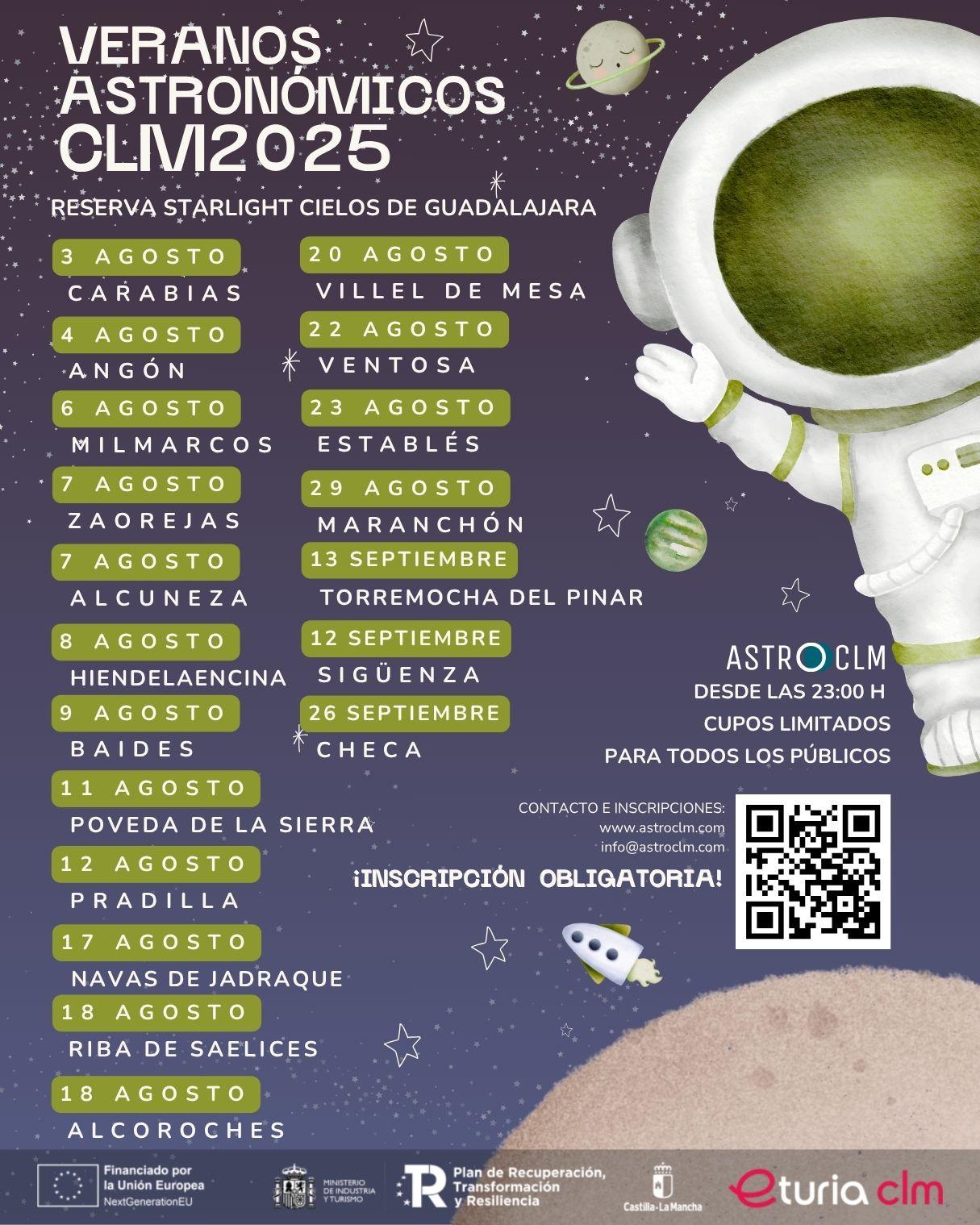 Veranos Astronómicos de la Reserva Starlight Cielos de Guadalajara