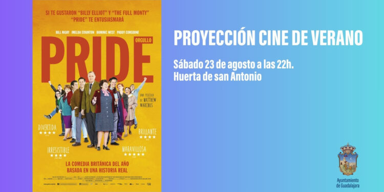 Proyección de la película “Pride” este sábado en el Parque Huerta de San Antonio de Guadalajara