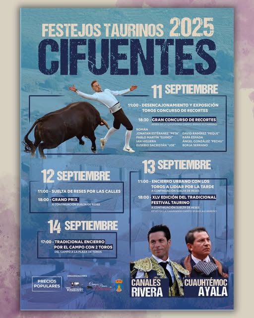 Festejos Taurinos Cifuentes 2025