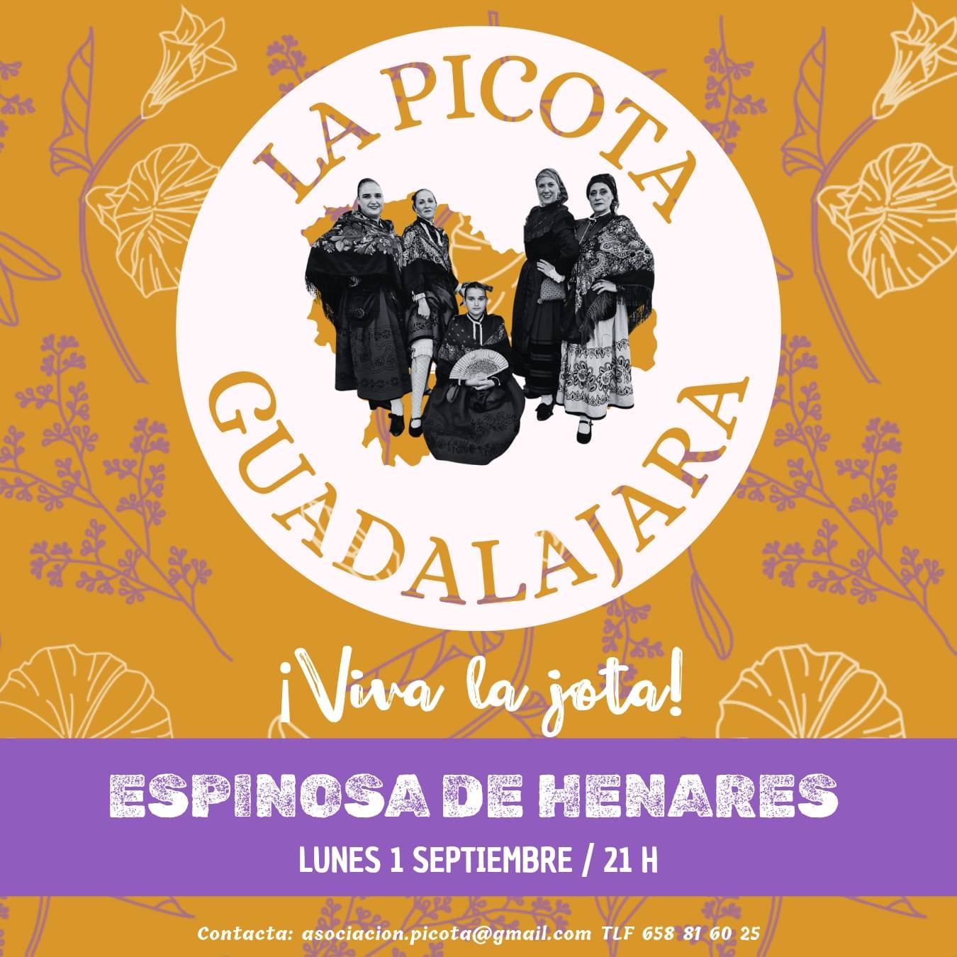 Grupo “La Picota” presentará Bailes Regionales en la Plaza Roja de Espinosa de Henares