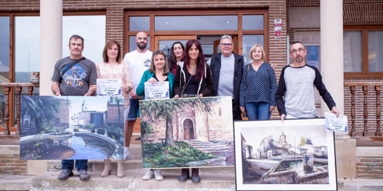 Gran éxito del XIV Concurso Nacional de Pintura al Aire Libre en Yunquera de Henares