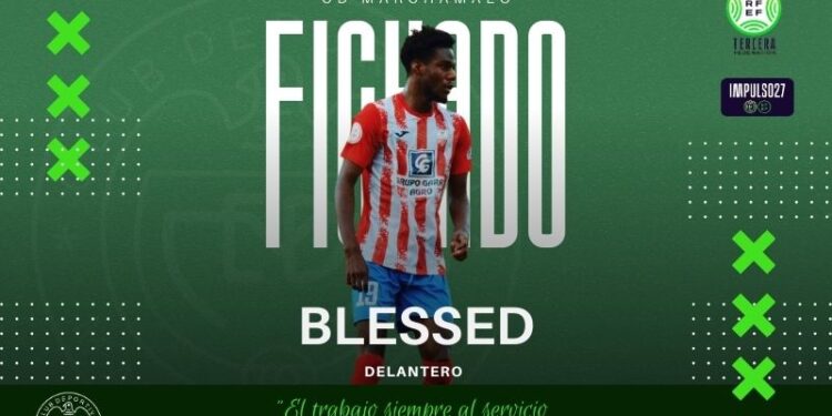Blessed Njuare, fichaje del CD Marchamalo para reforzar el ataque en la nueva temporada