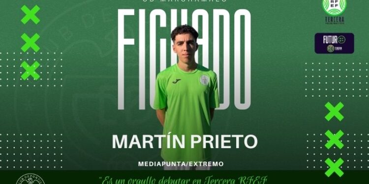 El CD Marchamalo apuesta por el talento joven: llega Martín Prieto