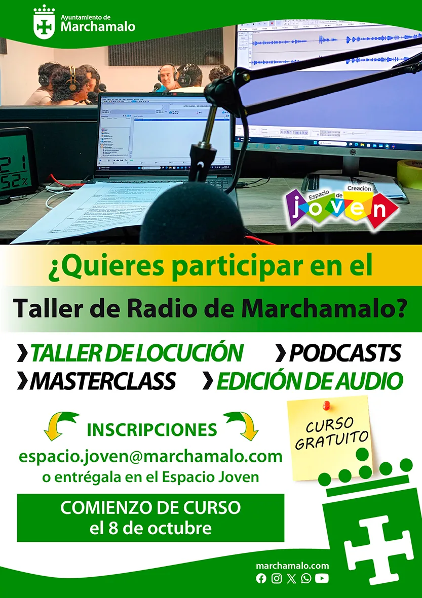 El Taller de Radio Municipal de Marchamalo regresa el 8 de octubre con inscripciones gratuitas