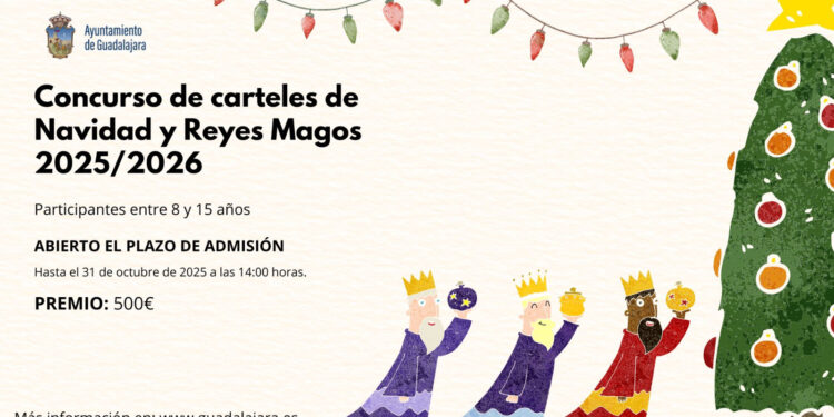 El Ayuntamiento de Guadalajara convoca el concurso infantil para el cartel de Navidad y Reyes Magos 2025