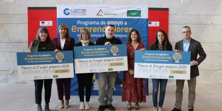 Eurocaja Rural Premia a los Emprendedores de Guadalajara en la VIII Edición del Programa de Apoyo a Emprendedores