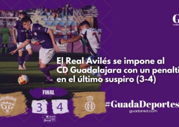 Un penalti en el 107′ castiga al CD Guadalajara ante el Real Avilés en un final de infarto (3-4)