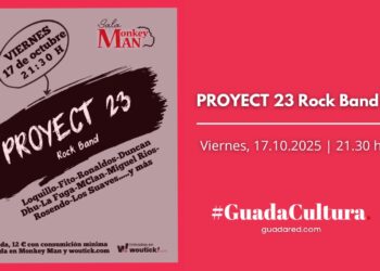 PROYECT 23 Rock Band: concierto de rock español en vivo en Sala Monkey Man, Guadalajara