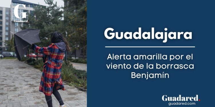 La borrasca Benjamín deja rachas de hasta 80 km/h en Guadalajara y activa avisos por viento en Castilla-La Mancha