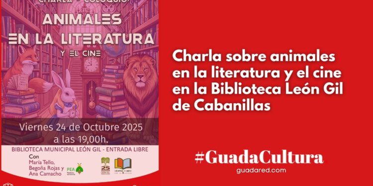 Charla sobre animales en la literatura y el cine en la Biblioteca León Gil de Cabanillas