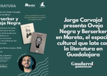 Jorge Carvajal presenta Oveja Negra y Berserker en Mareta, el espacio cultural que late con la literatura en Guadalajara