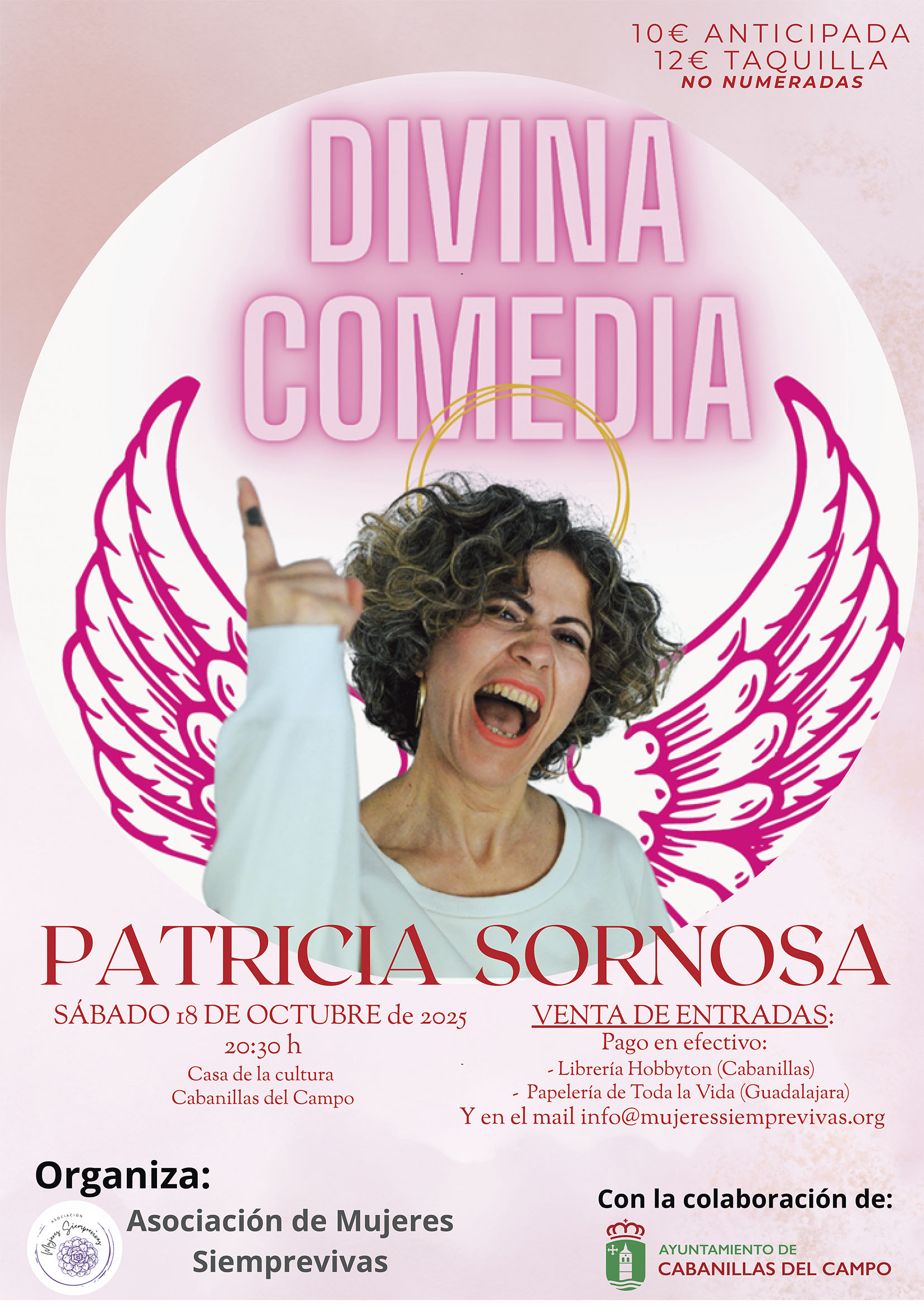 Patricia Sornosa en Cabanillas 2025: Monólogo feminista «Divina Comedia»